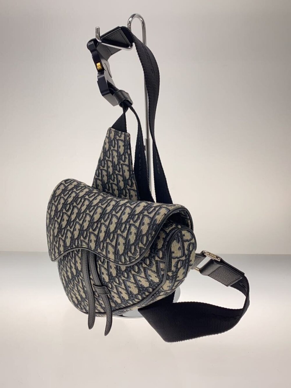 Dior All Blue Christian Shoulder Navy over Canvas Bag Blue